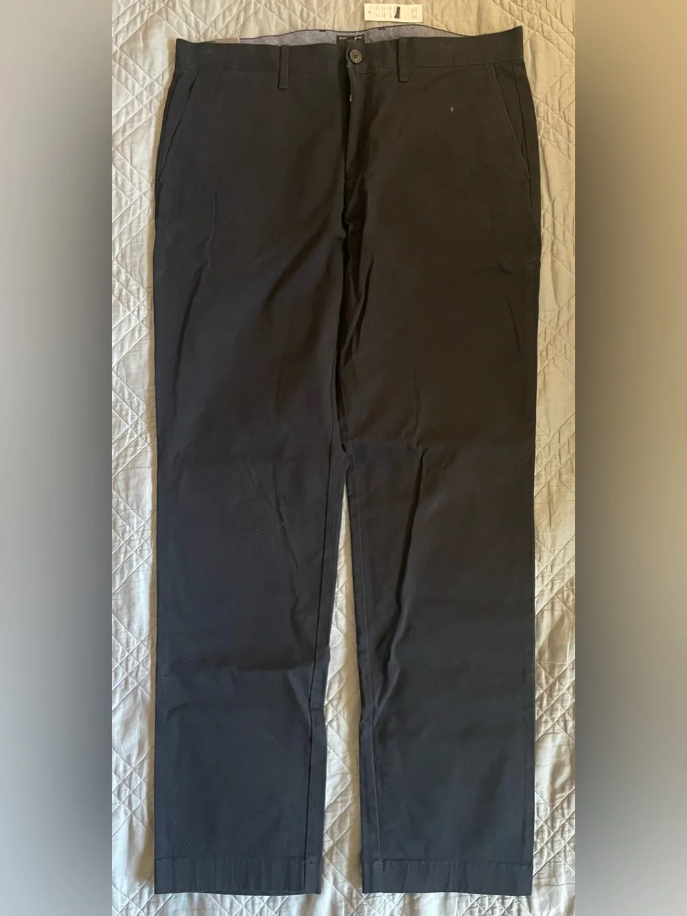 J. Crew 770M Straight-fit stretch chino pant in Black Size 34/32 NWT $98 AR886